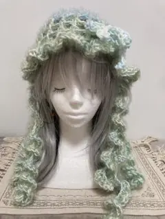 クラゲ帽子ハンドメイドリボン