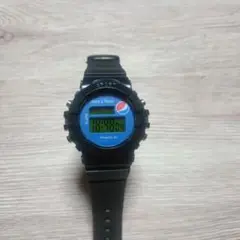 PEPSIコーラ　デジタル腕時計　黒青