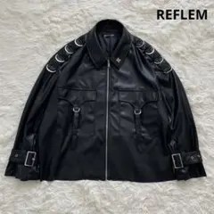 REFLEM レフレム フェイクレザージャケット リング 2025年最新】REFLEM レザージャケット・ライダースの人気