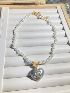 シャネルハート型ネックレス