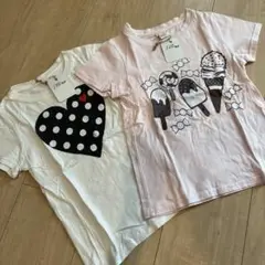 120cm Tシャツ 2枚セット アイスクリーム