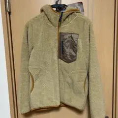 新品 ワークマン 防風ダブルボアフーディー Sサイズ ベージュ