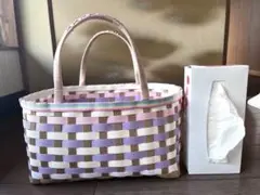 クラフトかごバッグ
