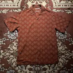 JOHN HENRY 90’s 90年代 シルク総柄オープンカラーシャツ