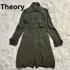 Theory カジュアル ナイロンコート ベルト付き レディース 春秋アウター