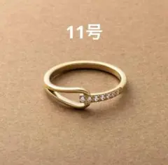 11号 ゴールド リング サージカルステンレス