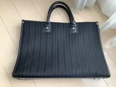 アオキ ストライプ ビジネスバッグ