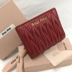 5853 MIU MIU N88 MATELASSE 折り財布