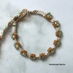 大きなお花ミサンガ ブレスレット