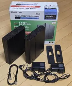 ELECOM EasyMesh WMC-2LX2-B ルーター 中継機 セット