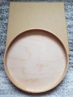 【新品　未使用】トールペイント白木　丸盆　盆
