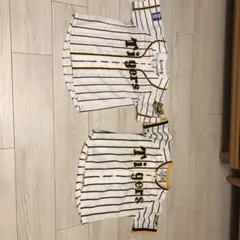 キッズ用タイガース ストライプ ユニフォーム 2点セット