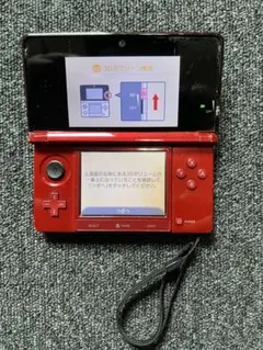 動作良好　ニンテンドー3DS CTR-001 メタリックレッド 初期化済