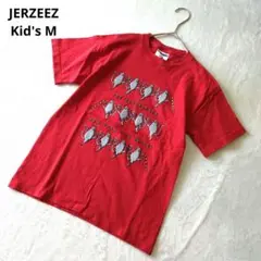 極美品✨ JERZEEZ 半袖 キッズ 綿100% アニマル 赤 10-12 M