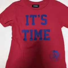 専用　DIESEL 赤 Tシャツ IT'S TIME 2 PARTY