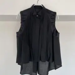 2022ss sacai サカイ suiting mix shirt ブラック