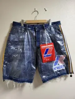定価10.7万 DSQUARED2×K-WAYコラボ デニムパンツ サイズXXL