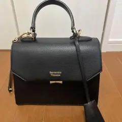 サマンサ タバサ ブラックハンドバッグ