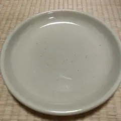 淡い黄土色の陶器製プレート