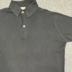 アナトミカ　黒 コットン ポロシャツ ショートスリーブ
