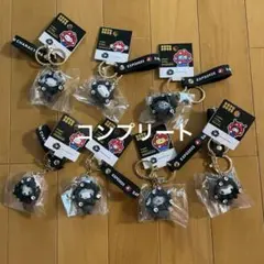 万博限定サンリオ黒ミャクミャクなりきりモノクロキーホルダー コンプリート