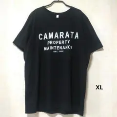 CANVAS プリントTシャツ 黒 ブラック アメカジ カマラタ XL