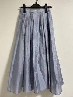 NOBLE シアータフタマキシスカート　サックスブルー 36サイズ