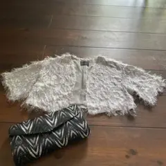 未使用 UNITED ARROWS ボレロ ライトグレー フリー