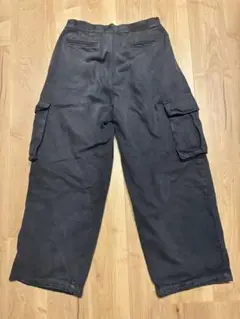 DENIM CARGO POCKET PANTS