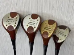 パーシモン 4点 HONMA EXTRA 1W 90 OSAWA DUNLOP