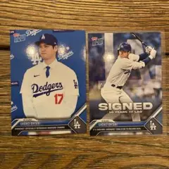 大谷翔平 ドジャース topps カード 2枚セット