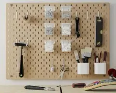 新品未開封　IKEA スコーディス　有孔ボード　2枚セット　ブラウン