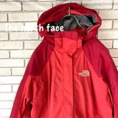 ノースフェイス マウンテンパーカー レッド赤 レディース Lサイズ