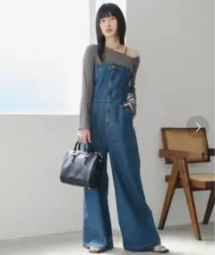 【新品】　Kastane カスタネ　デニムベアサロペット