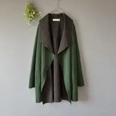★クリスチャンオジャール［L］上品シックな大人カラー◎ウール混長袖カーディガン