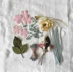 フランスアンティーク 布花 メルスリー ①