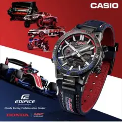 限定品　ホンダレーシング カシオ エディフィス WGP初優勝60周年 ホンダレーシングスピリットを随所に配置。トリコロールデザイン