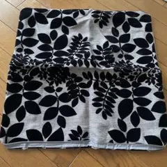 クッションカバー ベロア 葉っぱ シック 45×45cm