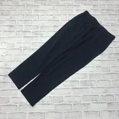 【ユニクロ】ストレッチパンツ テーパード 後ろゴム ネイビー メンズ 春夏 L