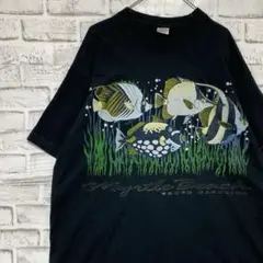 USA製90sヴィンテージTシャツ！シングルステッチ　ブラック半袖古着XL711
