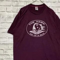 USA製90sヴィンテージTシャツ！シングルステッチ　パープル半袖古着XL 22