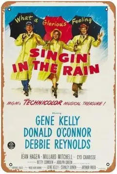 『雨に唄えば』1952年映画ポスター　メタルサイン　ブリキ看板　インテリア雑貨