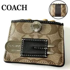 未使用✨COACHティーケース マーカー フォーク ティー ゴルフ シグネチャー