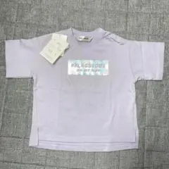 最安値❣️新品　ベビー　Tシャツ　半袖　紫　可愛い　キラキラ　90