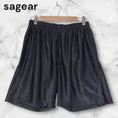 sagear エスエーギア ハーフパンツ 短パン S 黒 バスケ 半ズボン