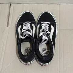 vans スニーカー 黒 ブラック 24センチ