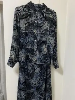 [美品]RITSUKO SHIRAHAMA 花柄シャツ シルク サイズ1