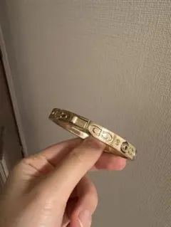 Coach ゴールド バングル ストーン付き