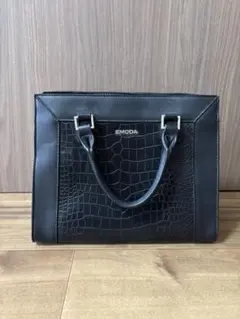 EMODA クロコダイル風 ブラックトートバッグ