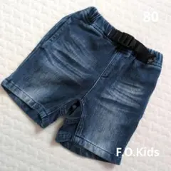 F.O.Kids　デニムショートパンツ　80